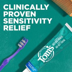 Tom's of Maine Rapid Relief Sensitive Fluoride-Free Natural Toothpaste Fresh Mint (6x4 OZ)